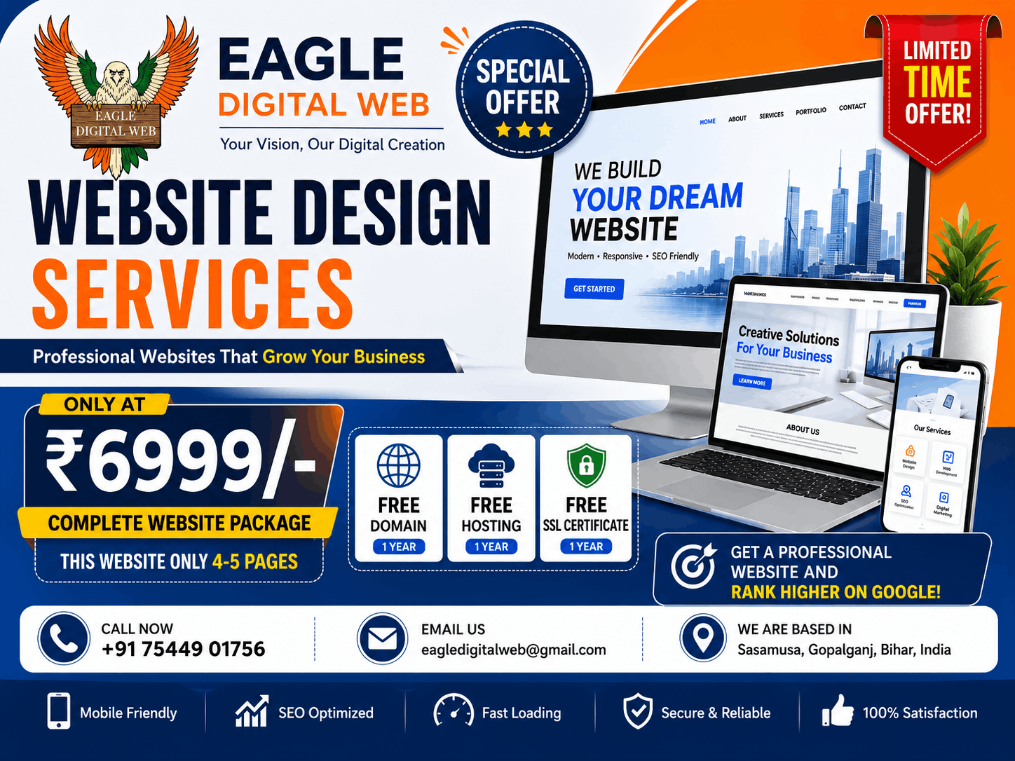 Best Website Design Services in Gopalganj, Bihar – Grow Your Business Online